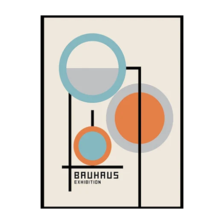 Bauhaus Geometric Art Print A3 (29.7x42cm)